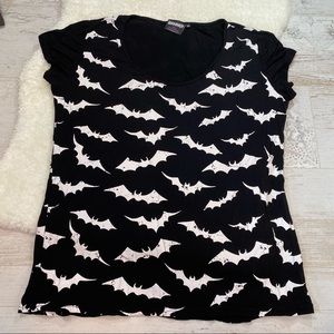 Banned Dark Collection Distressed Bat T Shirt